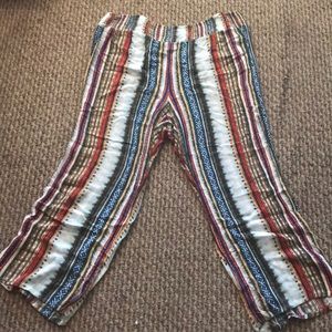 Wide leg, striped, pant